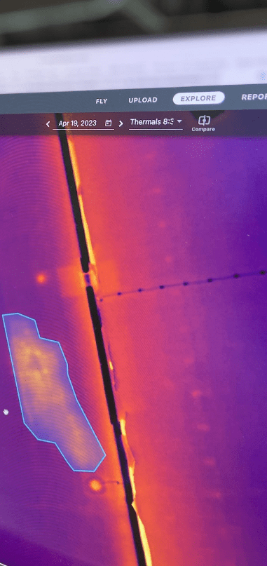 A sample of moisture on an interactive Structura View report.