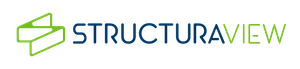 Structura View Logo Green and Blue