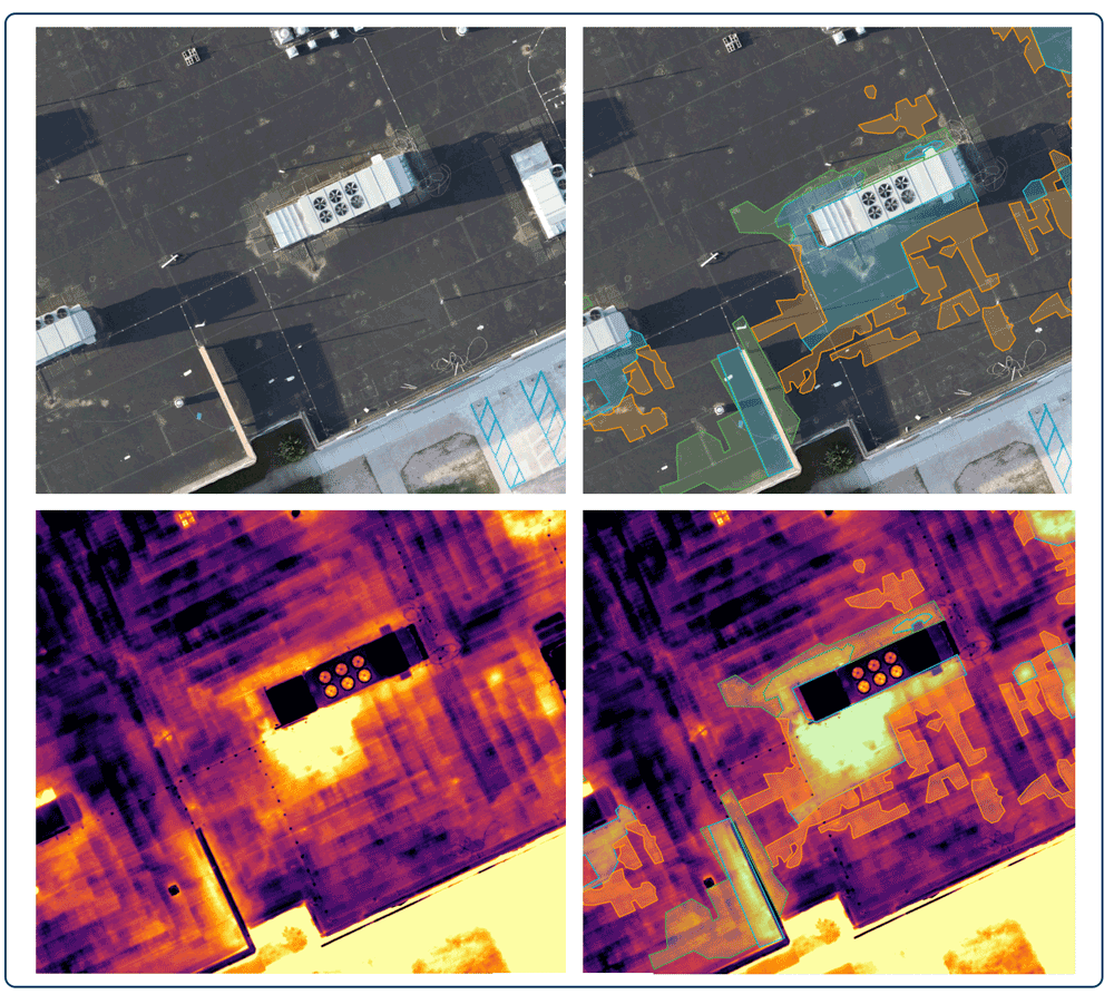 Image set 2 moisture mapping on visual and thermal images
