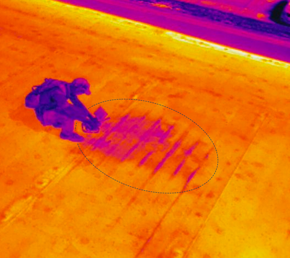 Moisture Intrusion Captured in Thermal