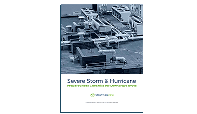Instant Download: Severe Storm & Hurricane Preparedness Checklist for Low-Slope Roofs